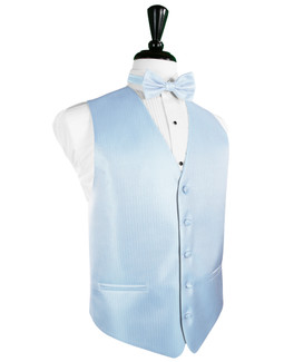 Powder Blue Herringbone Tuxedo Vest