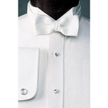 Pique Wing Collar Formal Shirt for Tuxedo Tails