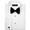 White Pleated Laydown Tuxedo Shirt by Perry Ellis
