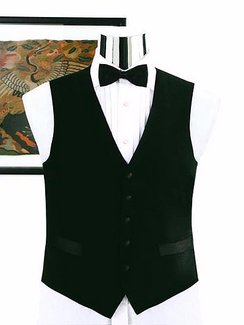 100 Percent Wool Full Back Tuxedo Vest