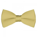 Satin Tuxedo Bow Tie in Antique Gold