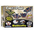 4 Buttlerfly Cast & Paint Craft Kit with 2 BLO Pens
