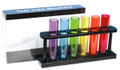 Acetate Test Tube Shooters Set of 6 Multicolored Shot Glasses