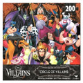 Disney CIRCLE OF VILLAINS 200 Piece Round Jigsaw Puzzle
