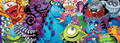 Disney Pixar Monsters Inc Pop Art Panoramic 700 Piece Jigsaw Puzzle