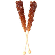 Brown Rock Candy on Sticks 288 count CASE