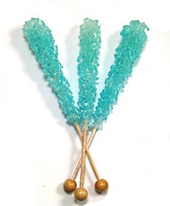 Tiffany Blue Rock Candy on Sticks 288Count CASE