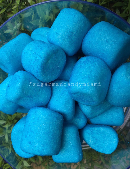 Blue marshmallows 