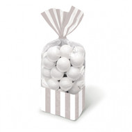 Candy Favor Bags 10 ct Silver