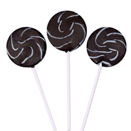 Swirly Lollipops Black 24 Pops