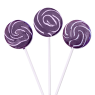 Swirly Lollipops Purple 24 Pops