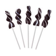 Twirly Lollipops Black 24 Pops
