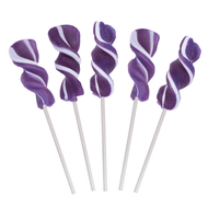 Twirly Lollipops Dark Purple 288 Pops Case