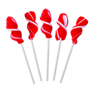 Twirly Lollipops Red 288 Pops Case