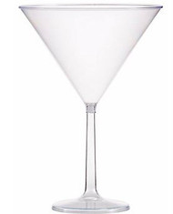 Clear Plastic Martini Glass