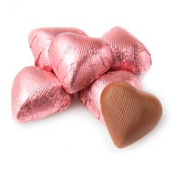 Chocolate Hearts Light Pink 10 LBS CASE