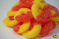 JOVY Peach Gummi Rings 2.5 Lbs Pounds Bag