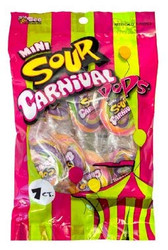 Mini Carnival SOUR Pops 12 pack/ CASE