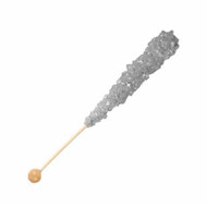 Silver Rock Candy on Sticks Wrapped 12 count