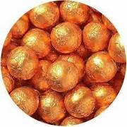 Color Splash Milk Chocolate balls Orange 1.5 Pounds