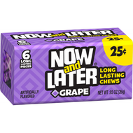 Now And Later Candy 1 Pack Grape