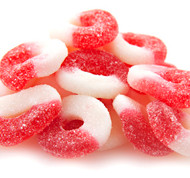 JOVY Red Cherry Gummi Rings 5 Lbs Pounds Bag