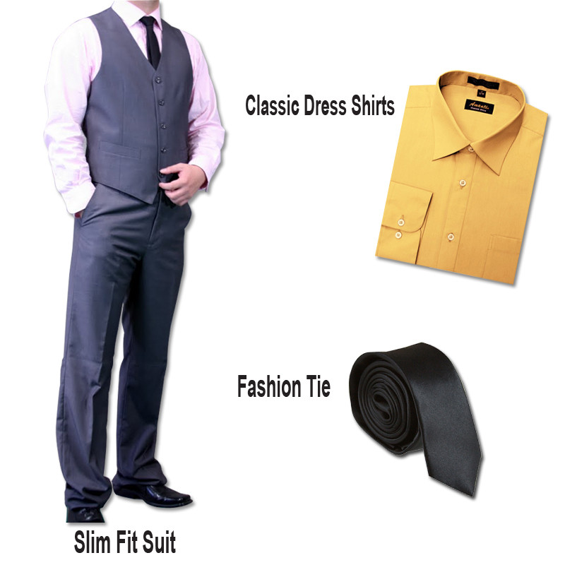 slim fit suit shirts