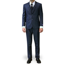Figlio Lontano 3 Piece Slim Fit Suit - Midnight Blue