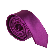 Amanti Italian Style Skinny Tie Purple