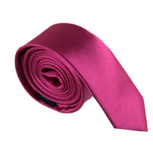 Amanti Italian Style Skinny Tie Fushia