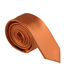 Amanti Italian Style Skinny Tie Orange