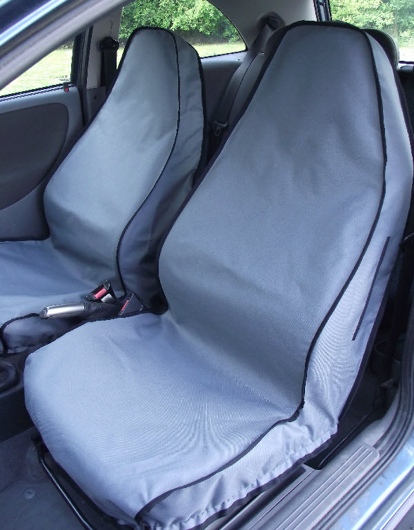 Titan Waterproof Car Front Seat Covers to fit Renault Kangoo 1999 Black Onwards 