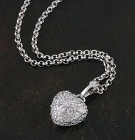small heart pendant with chain
