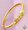 Gold plated bangle with clasp