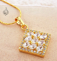 Beautiful Gold Pendant - Diamond Shaped