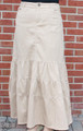 Tiered Skirt Tan - front