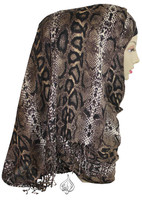 hijab scarf, head wrap, python boa scarf