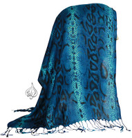 hijab scarf, head wrap, python boa scarf