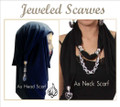 Jeweled Scarves - use as hijab or neck scarf