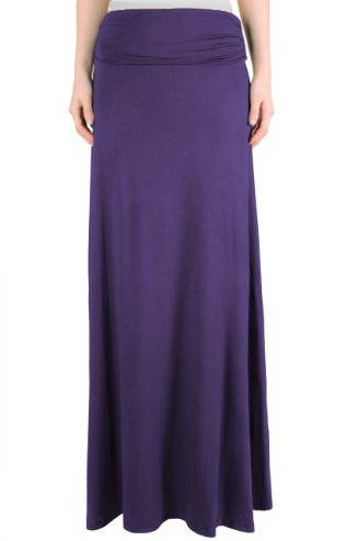 Purple eggplant Maxi skirts, Jerseky skirts for women, Maxi dress skirt ...