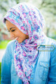 hijab scarf, head wrap, paisley muslim hijab