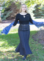 Very Long Mermaid Denim Skirt - Blue Premium Fabric