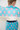 37" Long Lined Pleated Chiffon Skirt Turquoise - matching scarf 2