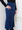Full Length Floral Lace Skirt - Navy Blue
