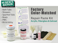 Fiberglass, Boat RV, Utility DIY White Repair Kit, plastic bathtub crack repair, PVC, DR, PE, PP, PB, PU