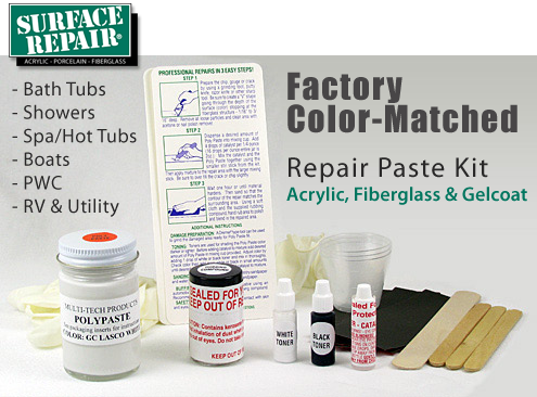 Small Porcelain Chip Repair Kit With Tints - US Bath Products