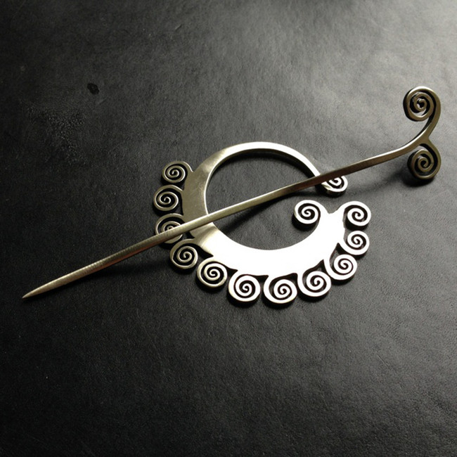 Coil Shawl Pin Coil Shawl Pin