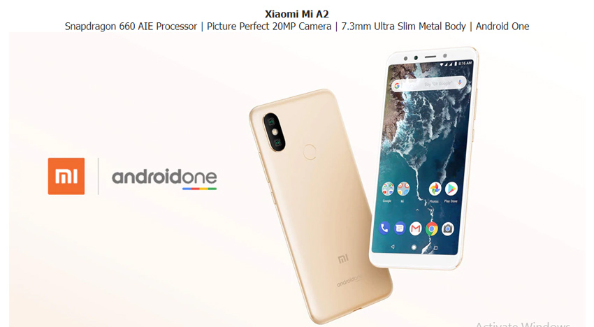 XIAOMI MI A2 Mi 6X 6gb 128gb 20mp Fingerprint Id 5.99 Android 4g LTE  Smartphone