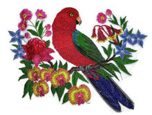  Australian King Parrot With Flowers