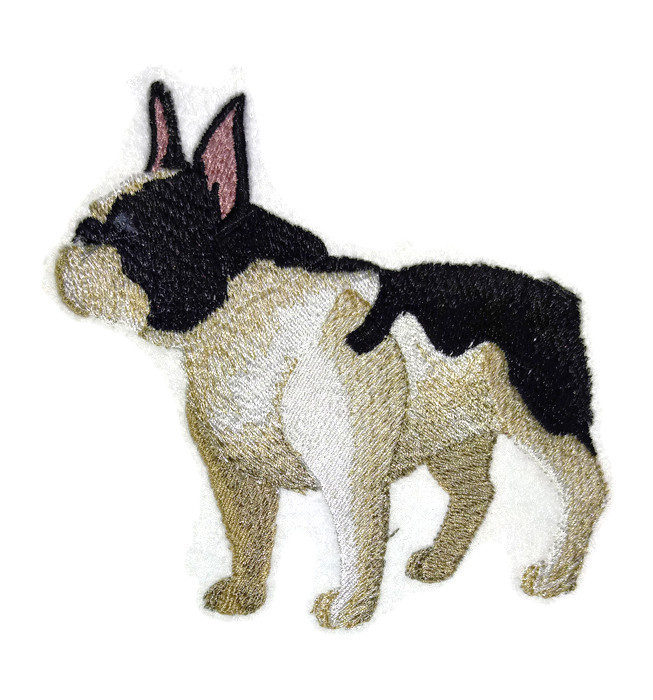 France Bulldog Embroidery